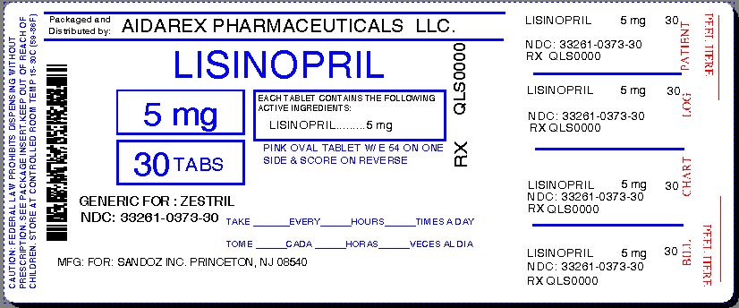 Lisinopril By Aidarex Pharmaceuticals Llc Lisinopril Tablet