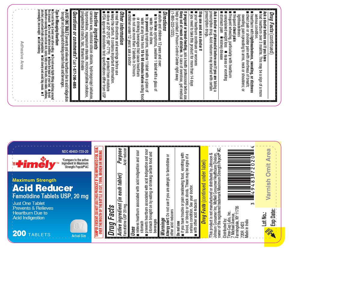 Maximum Strength Acid Reducer Famotidine Tablet