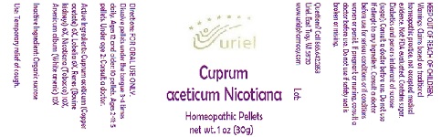CuprumAceticumNicotianaPellets