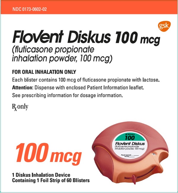 Flovent Diskus 100 mcg 60 dose carton