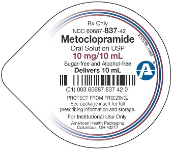 10 mg per 10 mL Metoclopramide Oral Solution Cup Lid