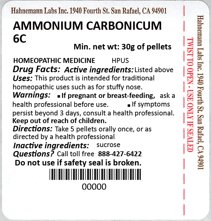 Ammonium Carbonicum 6C 30g