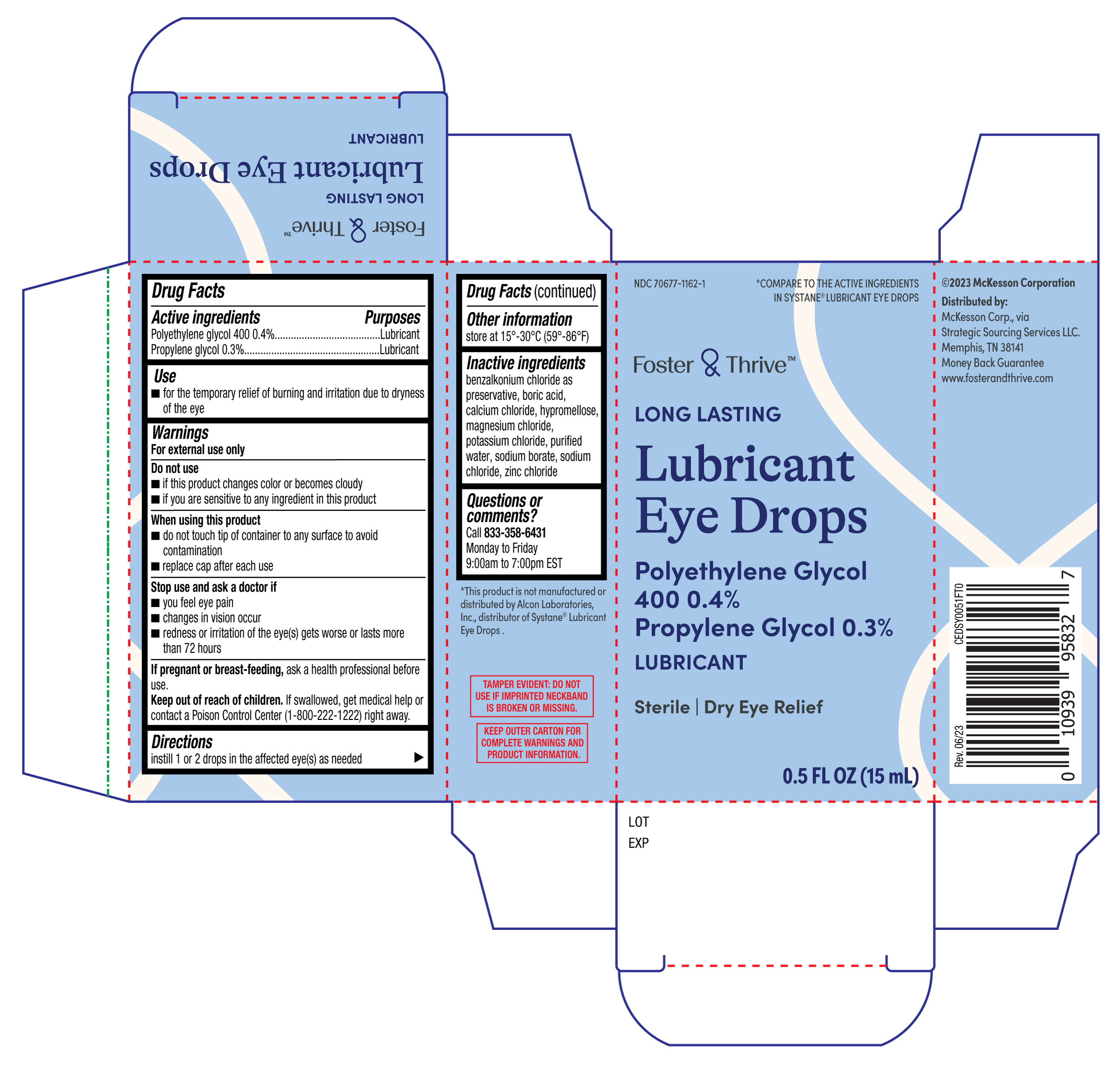 Foster & Thrive Long Lasting Lubricant Eye Drops 15mL