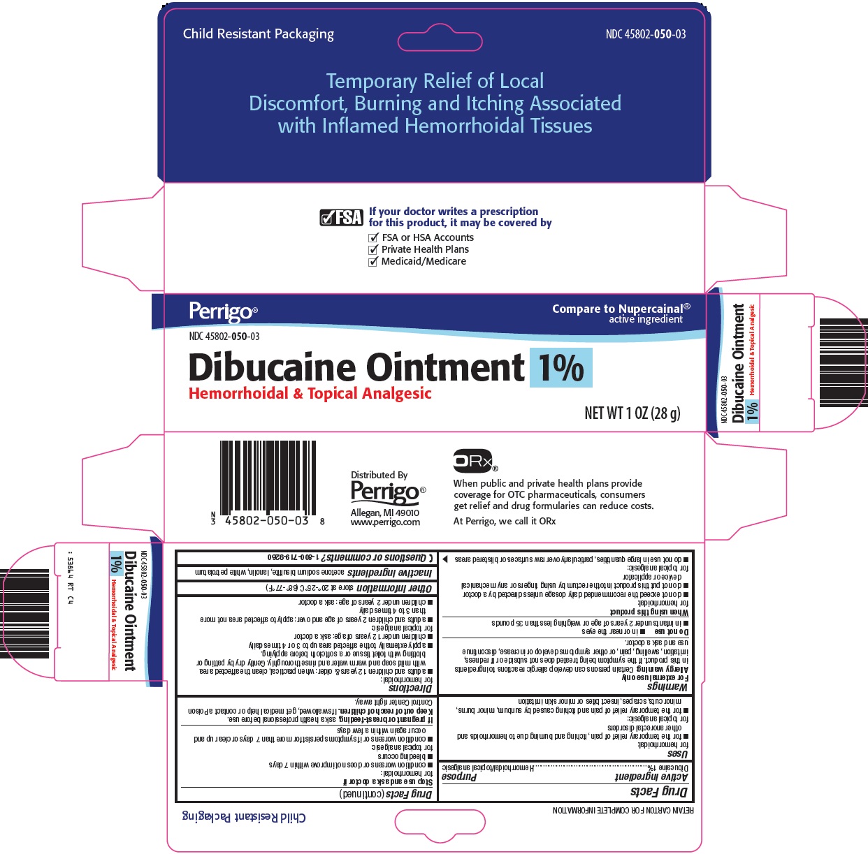 Perrigo Dibucaine Ointment