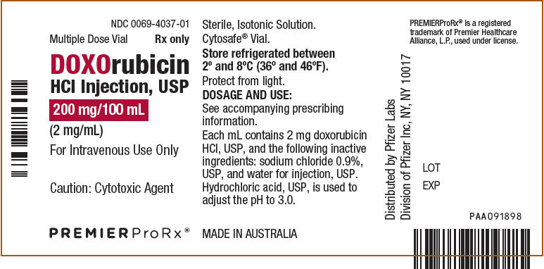 PRINCIPAL DISPLAY PANEL - 200 mg/100 mL Vial Label
