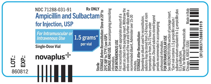 AMPICILLIN AND SULBACTAM- ampicillin sodium and sulbactam sodium ...