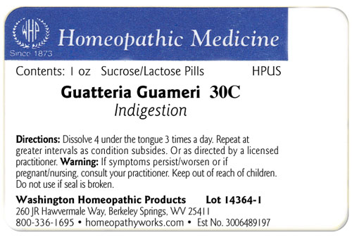 Guatteria gaumeri label example