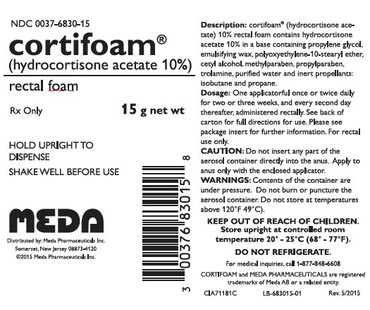 Cortifoam Rectal Foam Vial Label