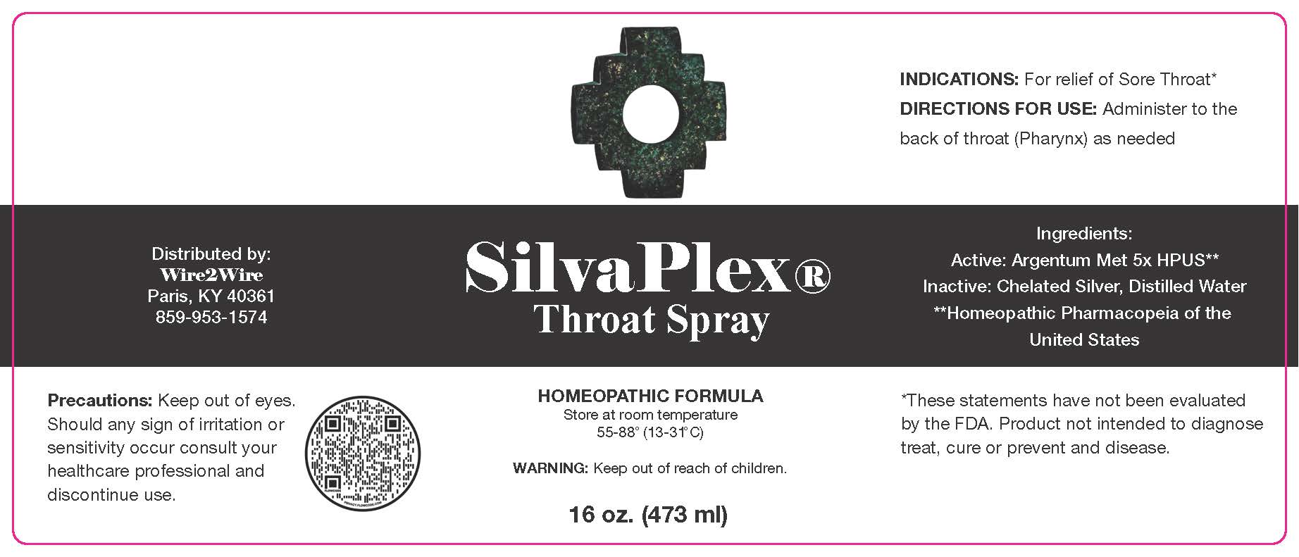 SilvaPlex Throat Spray 16 oz