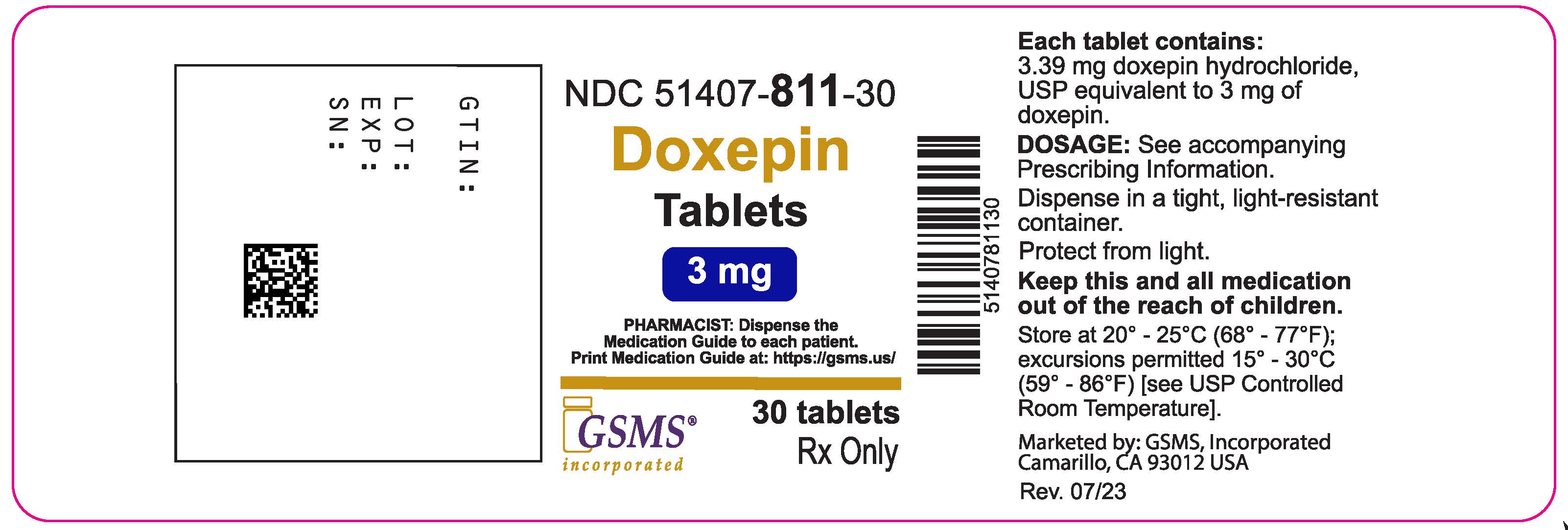 Doxepin Tabs - 51407-811-30OL - 30ct - Novadoz - Rev0723.jpg