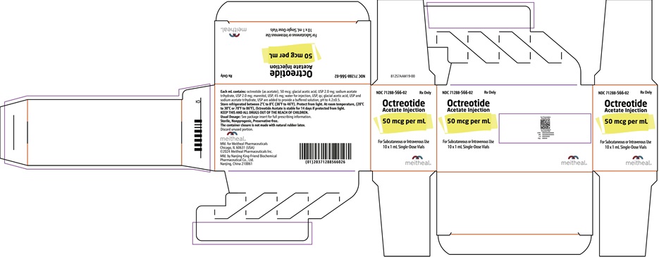 PACKAGE LABEL PRINCIPAL DISPLAY PANEL - Octreotide Acetate Injection 50 mcg Carton