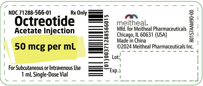 PACKAGE LABEL PRINCIPAL DISPLAY PANEL - Octreotide Acetate Injection 50 mcg Vial Label