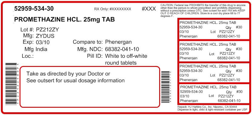 Promethzine Tablet, 25 mg