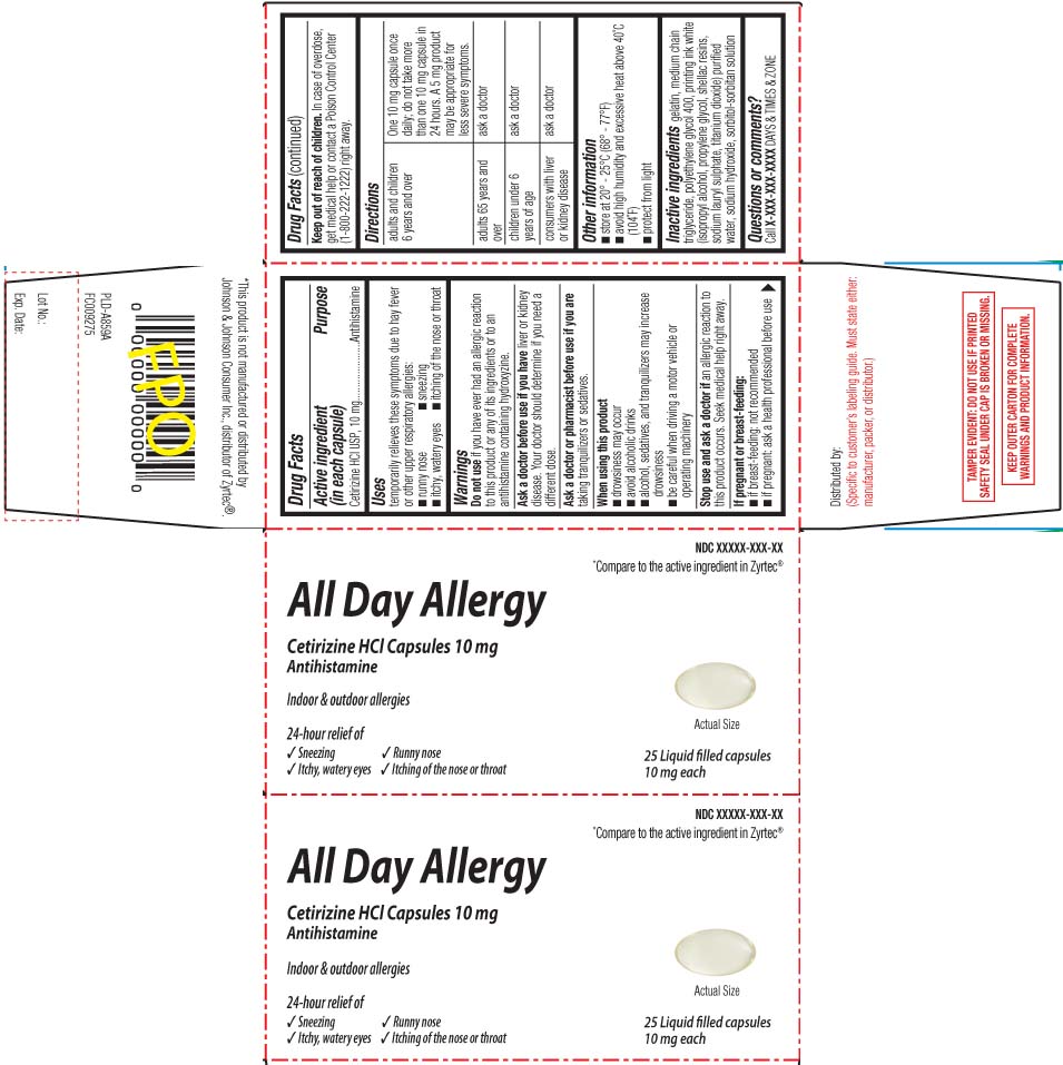 Cetirizine HCl USP, 10 mg