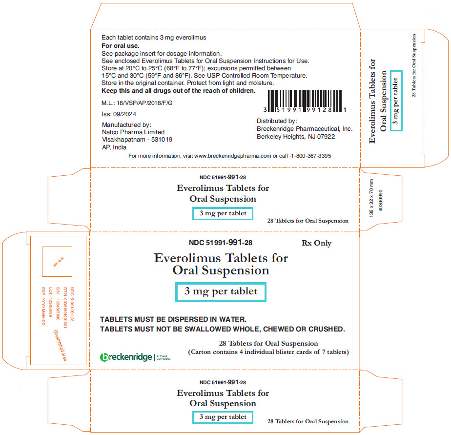 PRINCIPAL DISPLAY PANEL - 3 mg Tablet Blister Card Carton