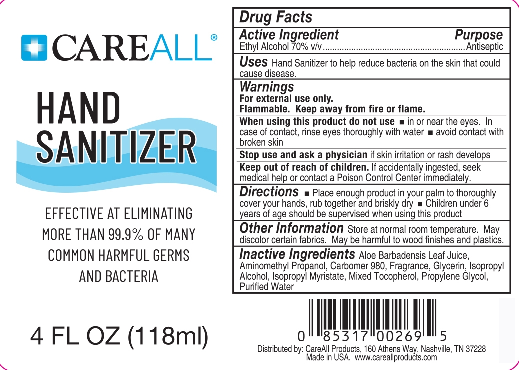 Hand Sanitizer Label