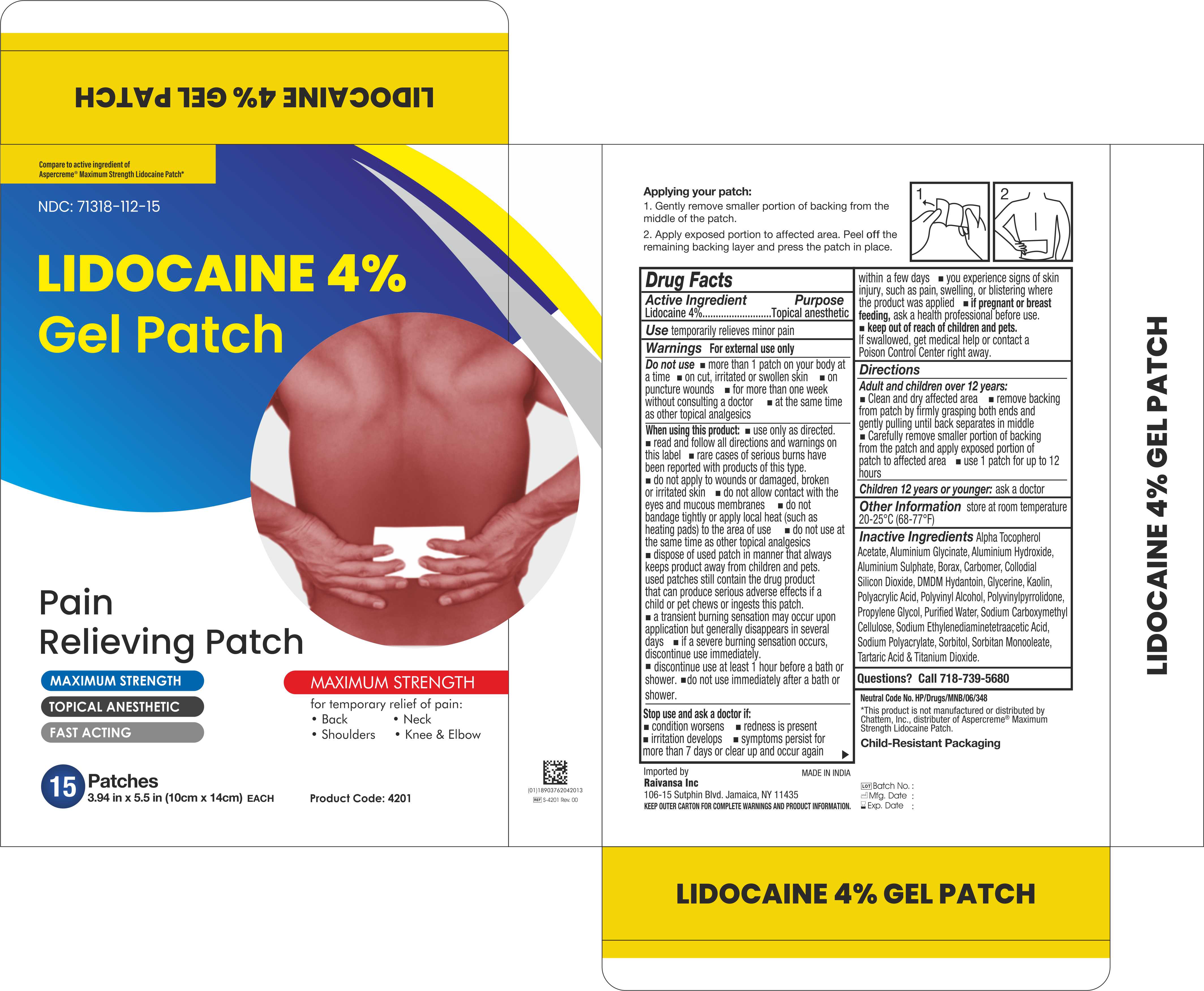 Lidocaine Patch