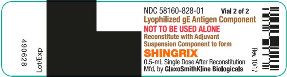 Shingirx 1 count Antigen vial label