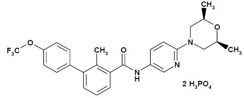 The chemical structure of sonidegib