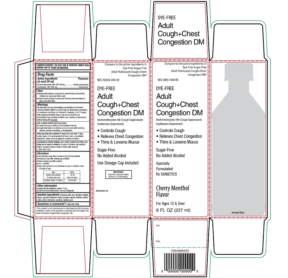 Walgreen Adult Cough+Chest Congestion DM 237 ml