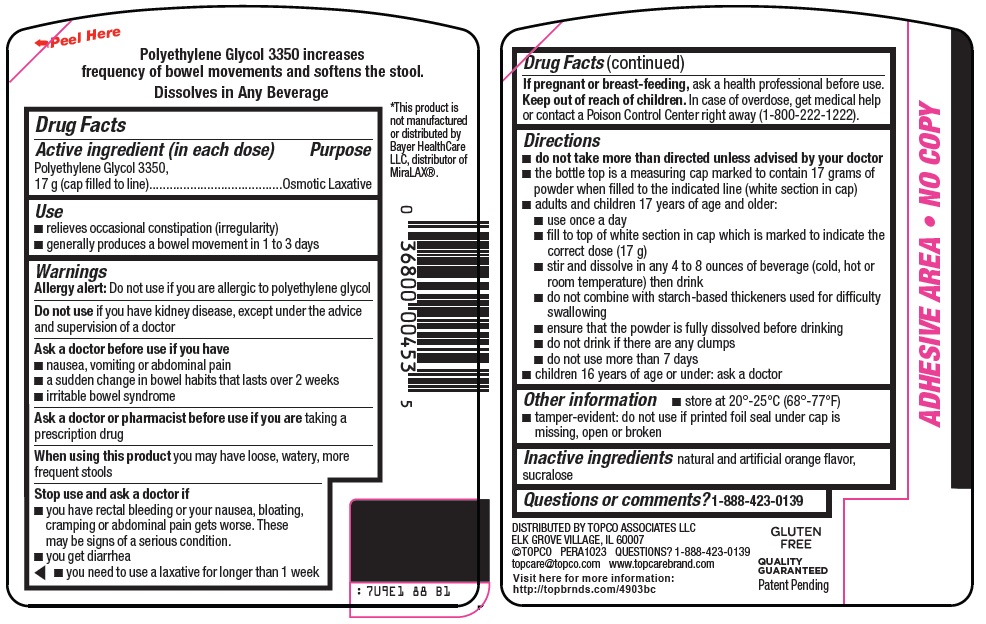 ClearLax Back Label