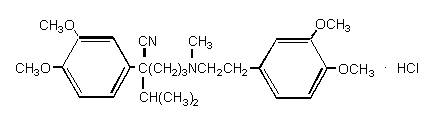 Verapamil Hydrochloride Structural Formula