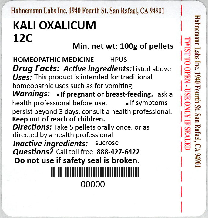 Kali Oxalicum 12C 100g