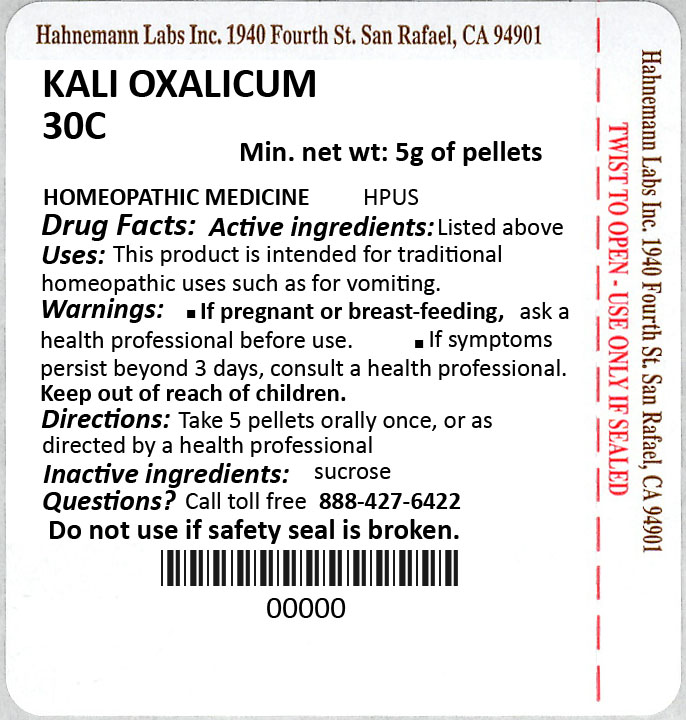 Kali Oxalicum 30C 5g