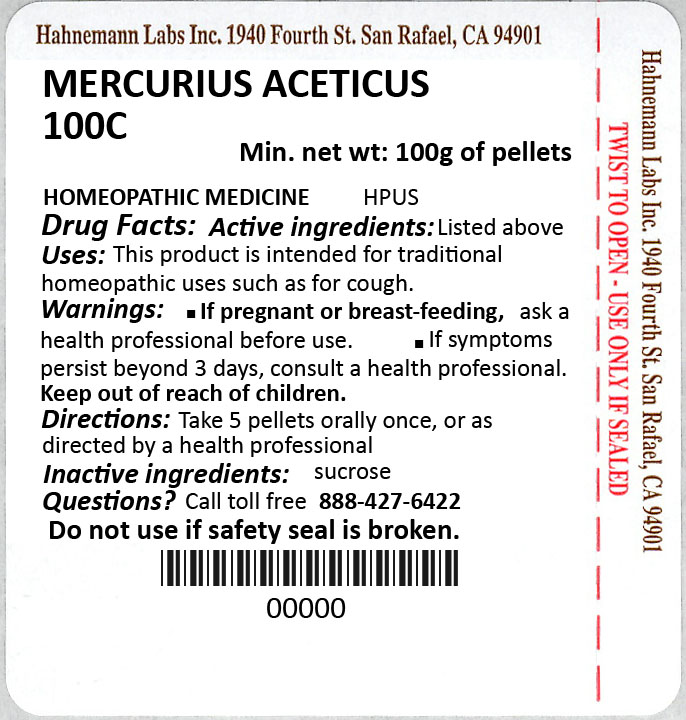 Mercurius Aceticus 100C 100g