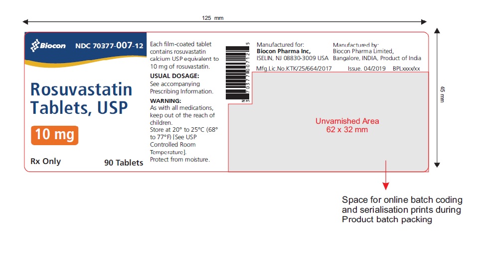 10 mg Bottle Label 90 Tablets BPL