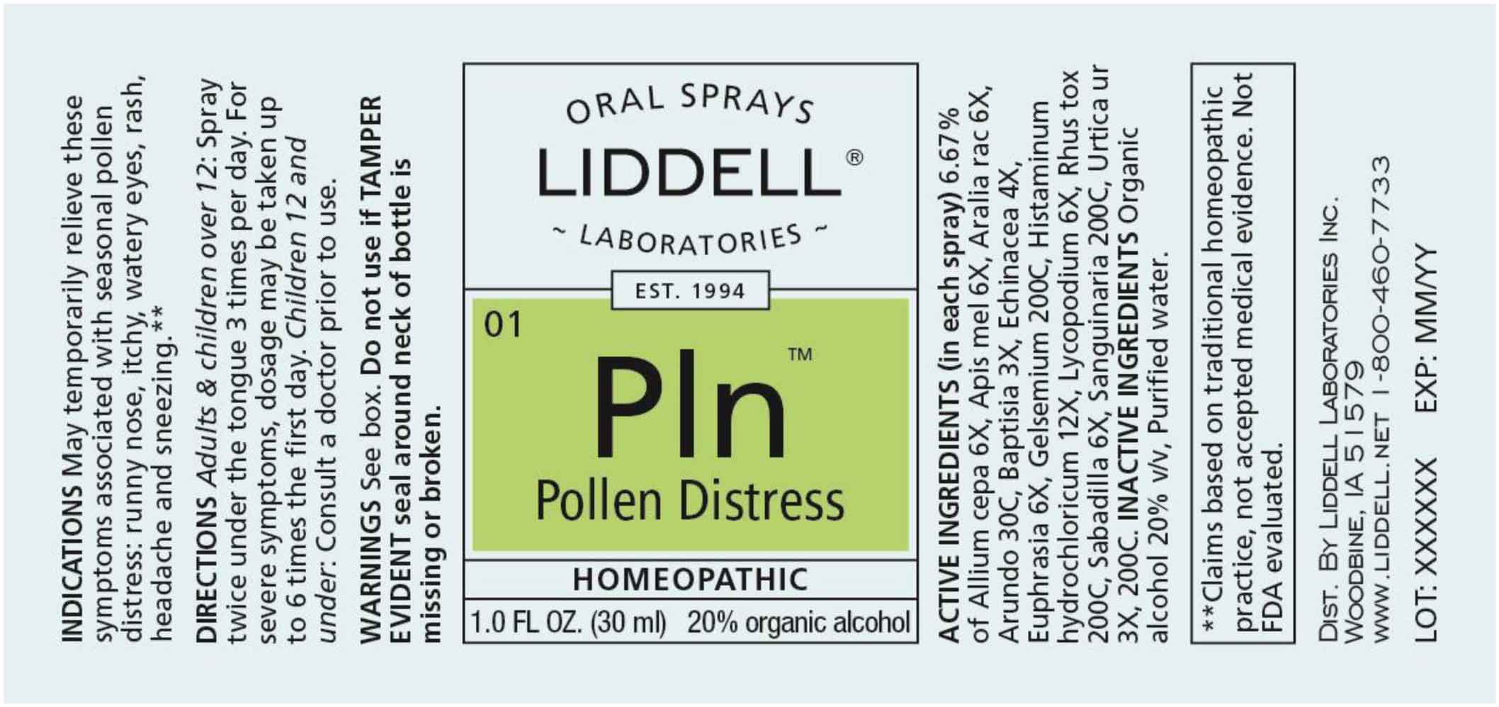 Pollen Distress LBL
