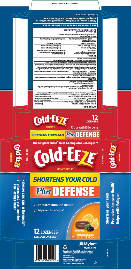 Cold-EEZE Plus Defense Carton Label