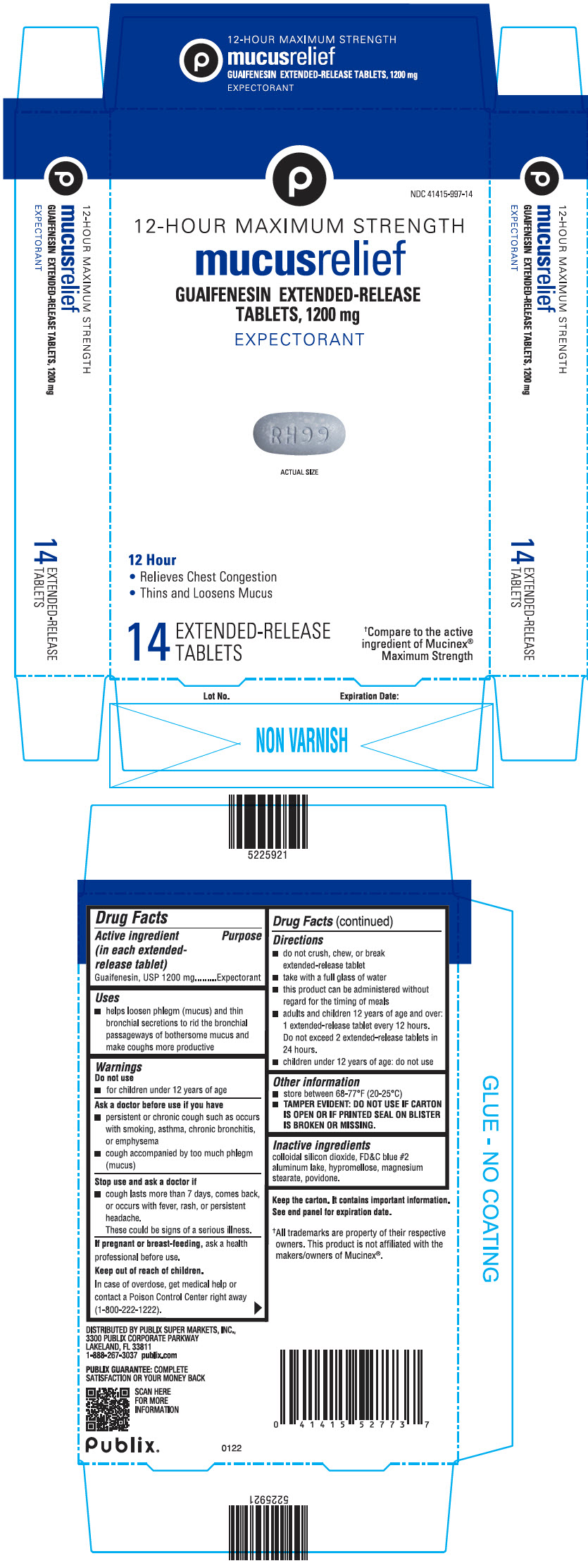 PRINCIPAL DISPLAY PANEL - 1200 mg Extended-Release Tablet Blister Pack Carton