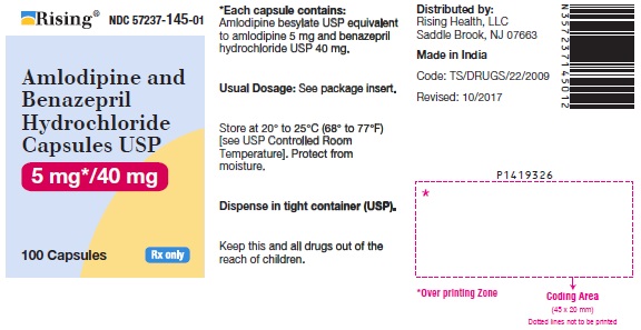 PACKAGE LABEL-PRINCIPAL DISPLAY PANEL - 5 mg/40 mg (100 Capsules Bottle)