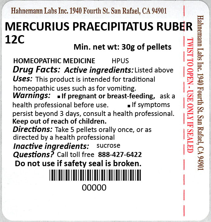 Mercurius Praecipitatus Ruber 12C 30g