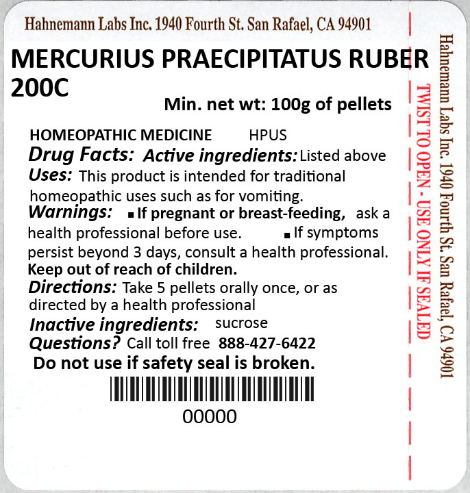 Mercurius Praecipitatus Ruber 200C 100g