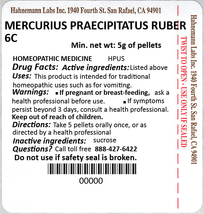 Mercurius Praecipitatus Ruber 6C 5g