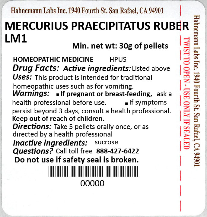 Mercurius Praecipitatus Ruber LM1 30g