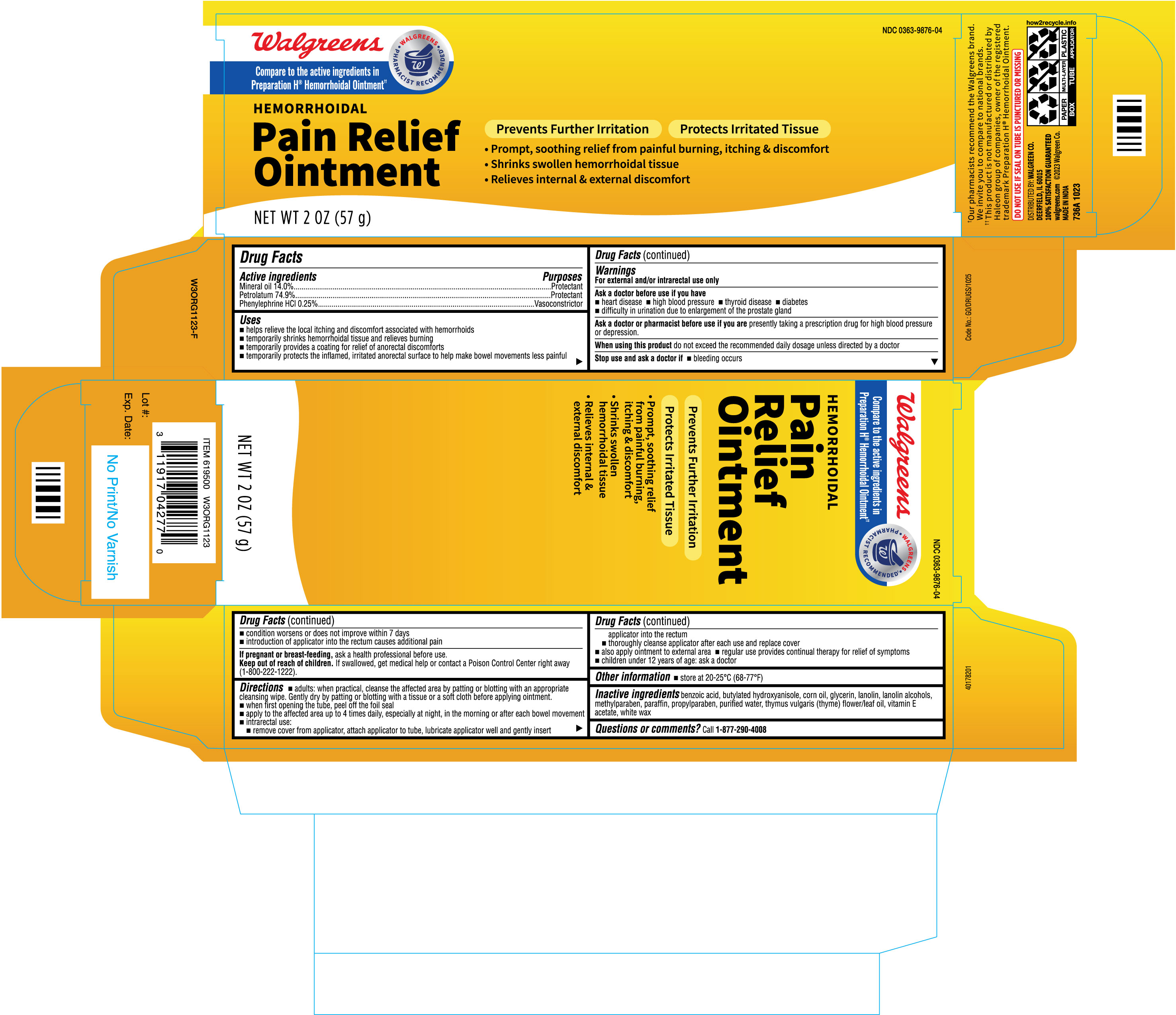 736A-Walgreens-Hemorrhoidal ointment-57g-carton