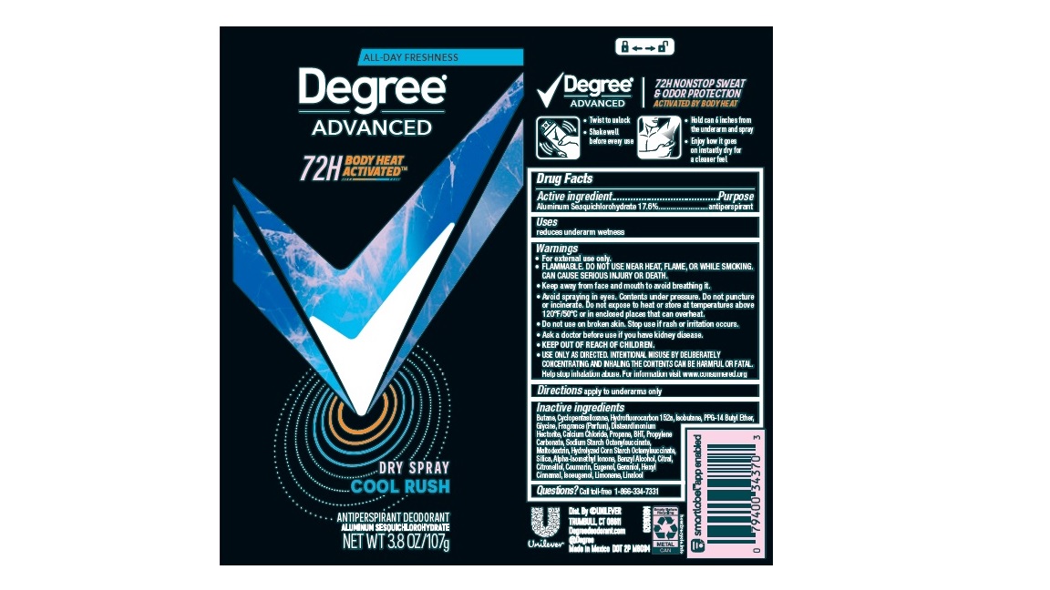 Degree Cool Rush Dry Spray