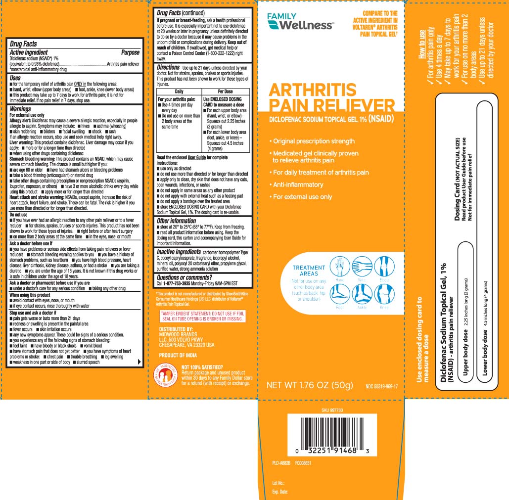 Diclofenac sodium (NSAID*) 1% (equivalent to 0.93% diclofenac) *nonsteroidal anti-inflammatory drug