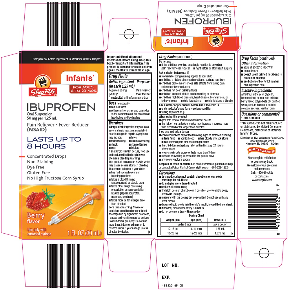 ShopRite Infants' Ibuprofen Carton Image