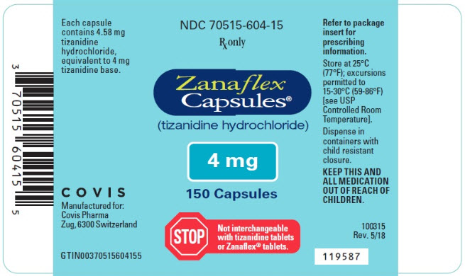 Principal Display Panel - 4 mg Capsule Bottle