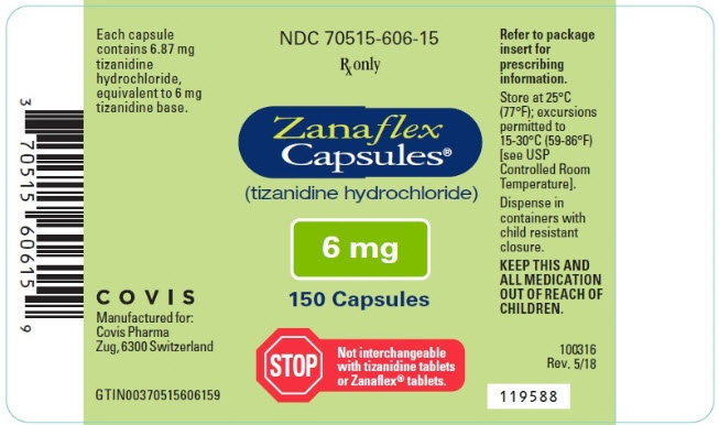 Principal Display Panel - 6 mg Capsule Bottle