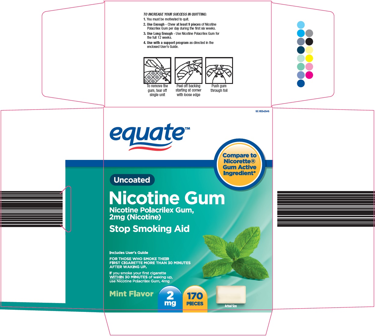 206 2E nicotine gum image 1