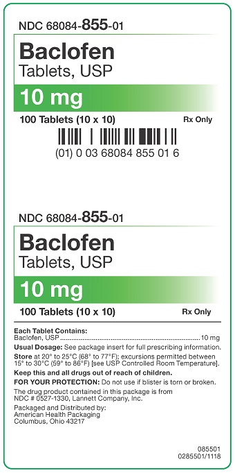 10 mg Baclofen Tablets Carton