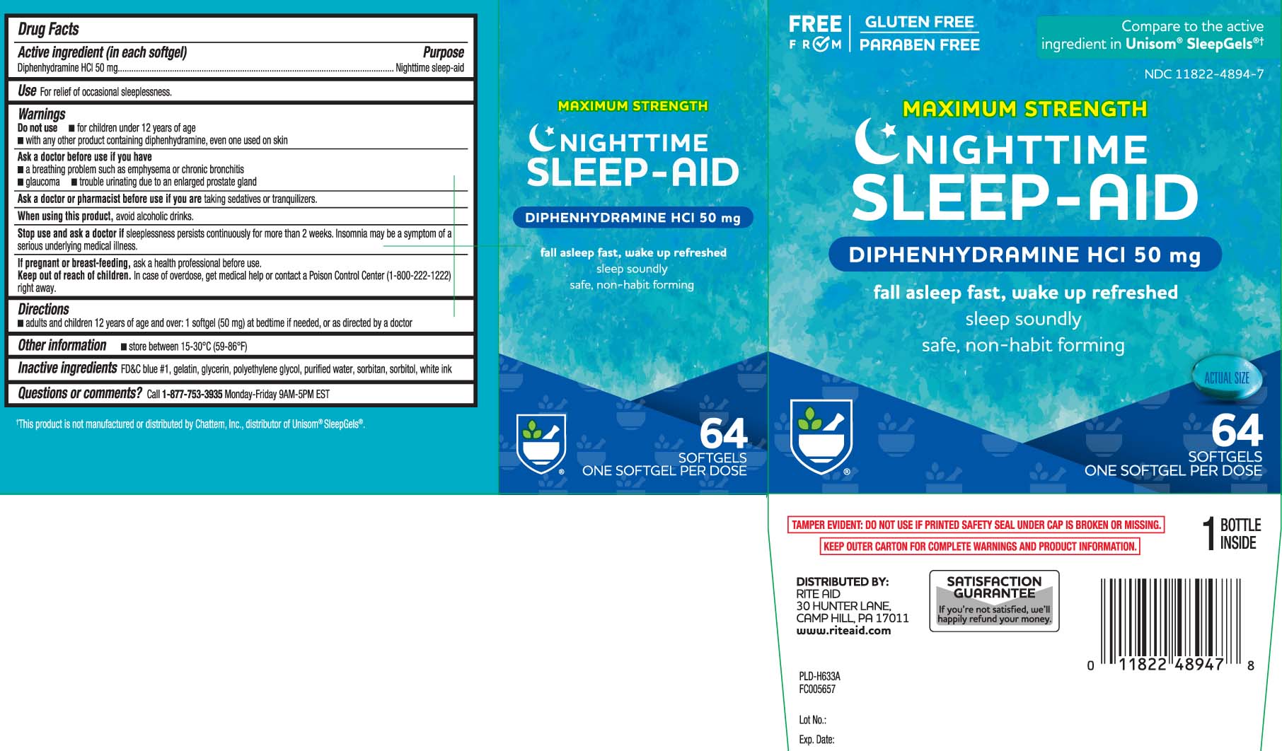 Diphenhydramine HCl 50 mg