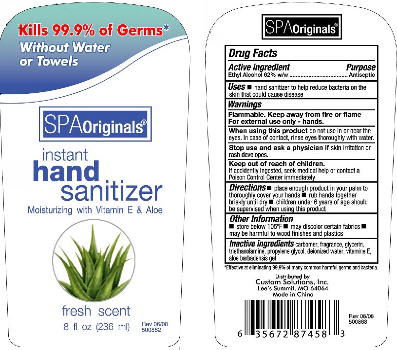 Spa Originals Instant Hand Sanitizer