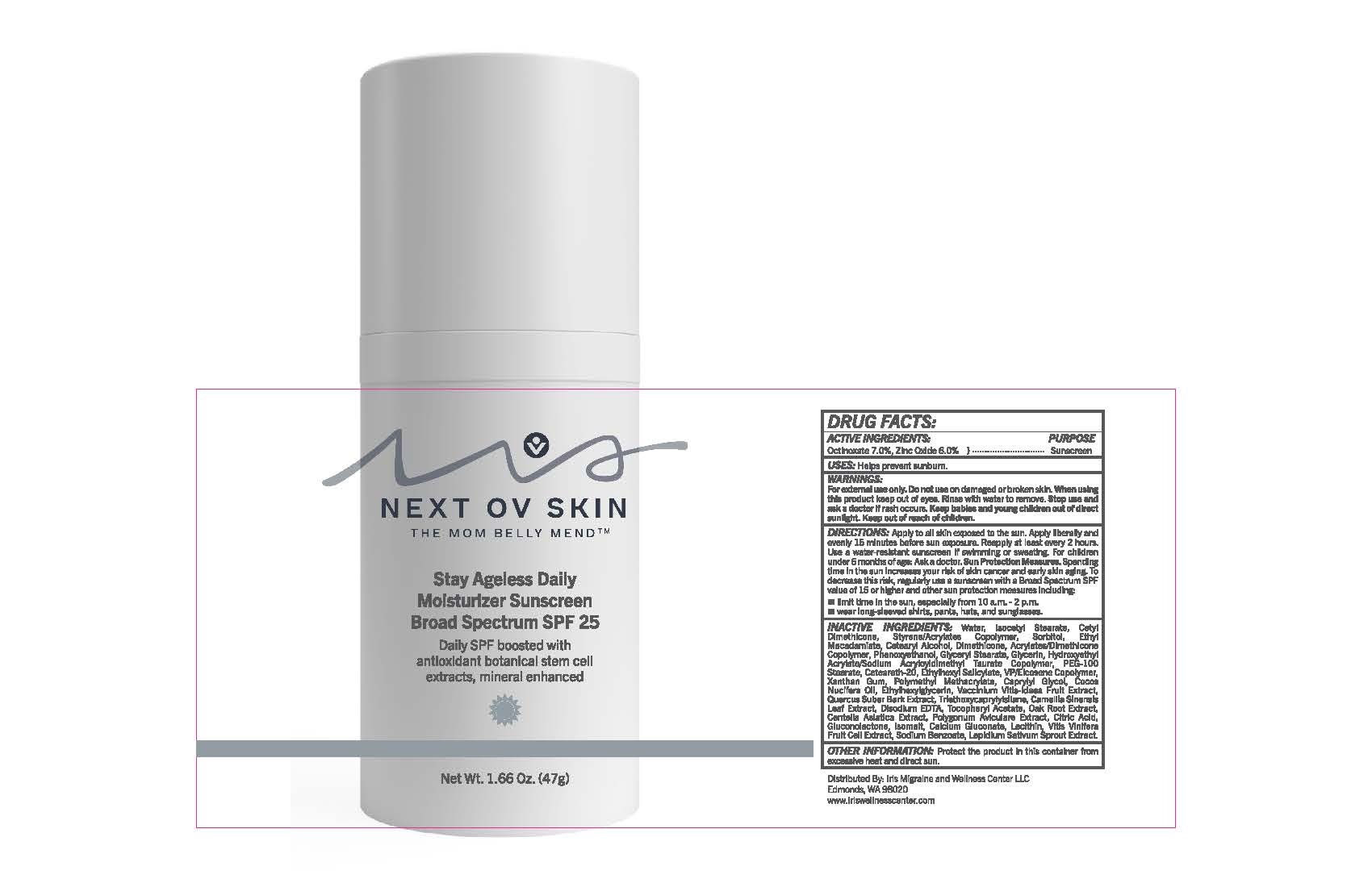 Stay Ageless Daily Moisturizer Sunscreen Broad Spectrum SPF 25