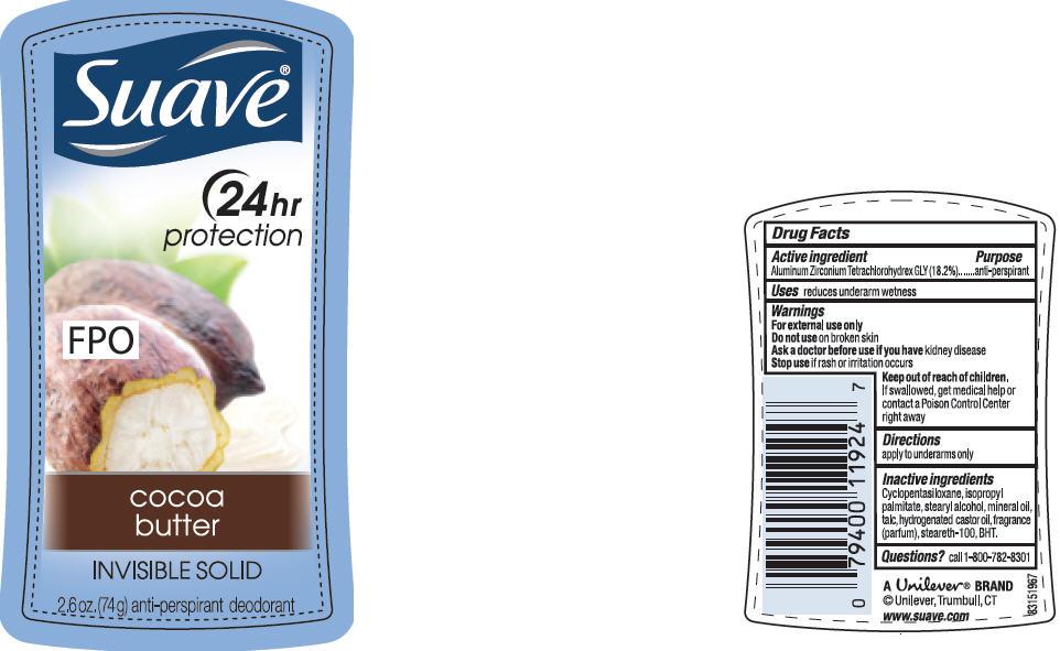 Suave Cocoa Butter 2.6 oz PDP